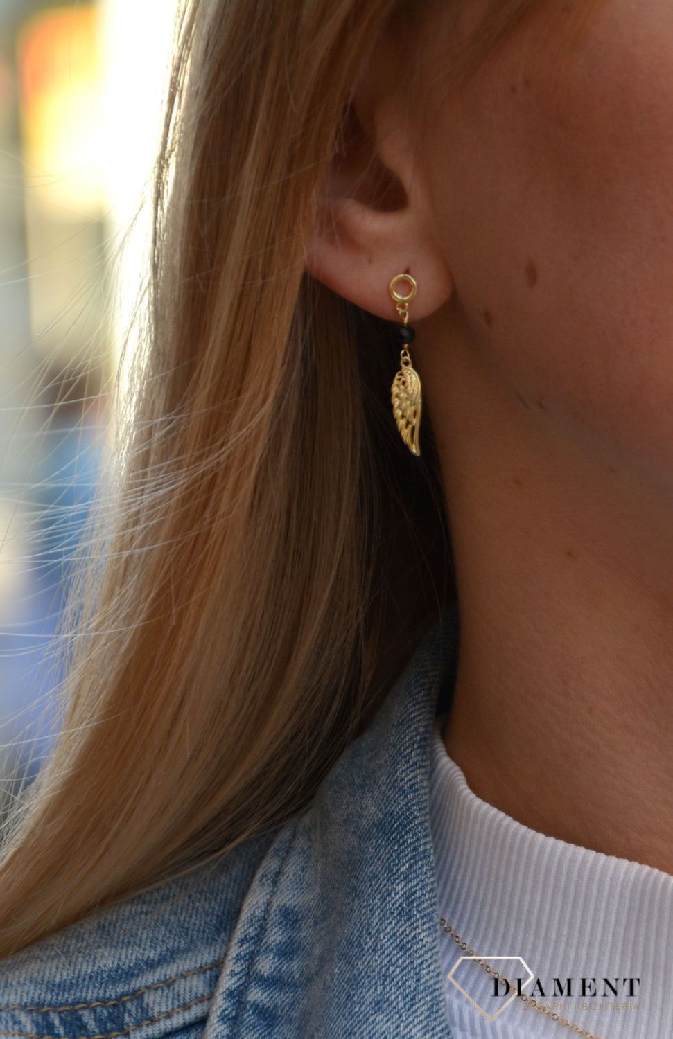 Kolczyki srebrne skrzydełka pozłacane TSK000004-86 Gold.jpg